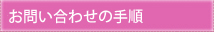 お問い合わせの手順